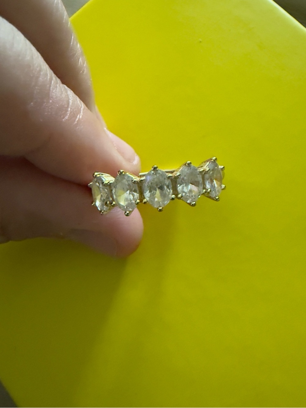 Kendra Scott Cailin Gold Crystal April Band Ring